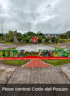 Plaza central Codo del Pozuzo
