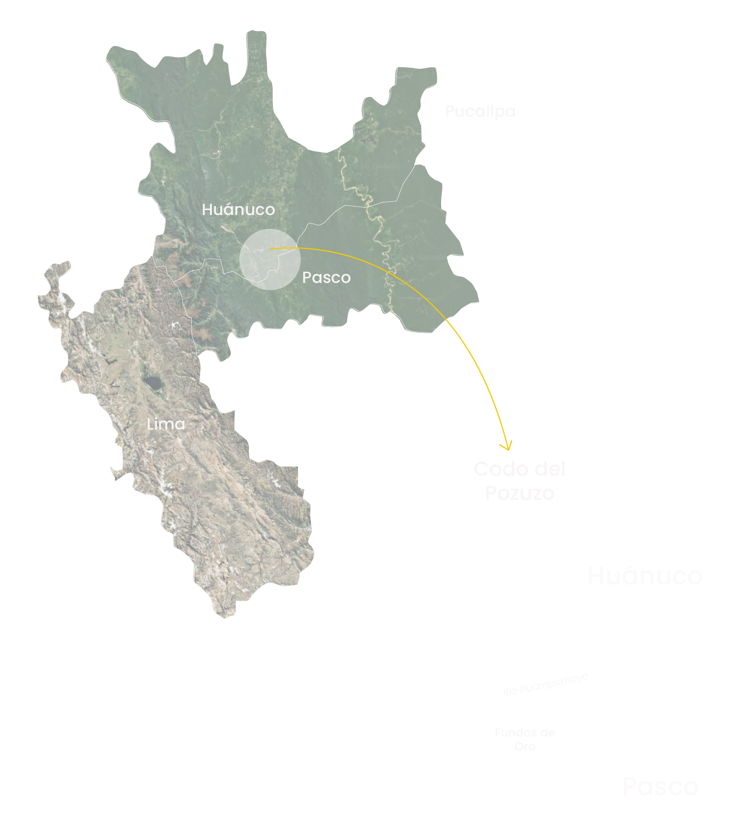 Ubicación Fundos de Oro — Pasco, Perú